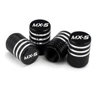 GVFNFE 4 Pièces Voiture Capuchon de Valve pour Mazda MX-5 Résistant à la Corrosion Bouchon de Valve Voiture Accessoires,A