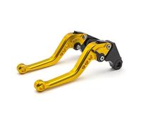 GVGFKPKZAY Pour Triumph Scrambler 900 2023 2024 2025 Leviers De Frein Et D'embrayage Moto Réglables Levier d'embrayage et levier de frein(Golden 147mm)