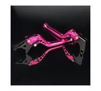 GVGFKPKZAY Pour Triumph Street Triple R 765 2020 2021 2022 2023 2024 2025 Leviers De Frein Et D'embrayage Moto Levier d'embrayage et levier de frein(Pink 177mm)