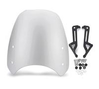 GVGFKPKZAY pour Triumph Street Twin 900 2019 2020 2021 2022 Pare-Brise De Moto, Carénage De Phare, Déflecteur Extension de Bulle Moto(Argent)