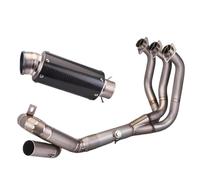 GVGFKPKZAY Pour Y&AMAHA MT09 FZ09 XSR900 2014-2020 Tuyau De Raccordement Avant D'échappement Moto tuyau liaison intermédiaire d'échappement(TYPE-E)