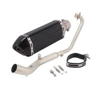 GVGFKPKZAY Pour Zontes ZT125 U1 G1 Z1 Z2 Zt 125 2021-2025 Tuyau De Raccordement Avant D'échappement Moto tuyau liaison intermédiaire d'échappement(Type E)