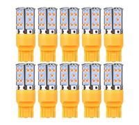 GVGMTAEAVZ 10pcs T20 7440 W21W WY21W BA15S P21W BAU15S PY21W 1156 Voiture LED lampe Auto Turn Signal Signal Ampoule Ambre Jaune Compatible for CANBUS Feux de signalisation(BAU15S PY21W 1156)