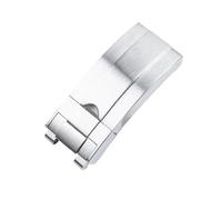 GVGMTAEAVZ Boucle déployante en Acier Inoxydable 316L 17 x 9 mm, Compatible for Les Bracelets for Rolex Submariner en Caoutchouc et Cuir. Fermoir de Montre