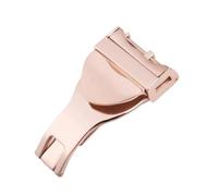 GVGMTAEAVZ Boucle déployante en Acier Inoxydable 316L de 18 mm for Montre for Tudor, Compatible for Bracelet en Cuir et Caoutchouc, Boucle déployante argentée Fermoir de Montre(Rose)