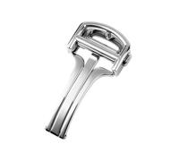 GVGMTAEAVZ Boucle déployante en Acier Inoxydable for Montre for Cartier Ballons Pasha Santos for Double Pression, 14, 16, 18 Fermoir de Montre(Silver,18mm)