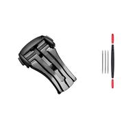 GVGMTAEAVZ Boucle déployante for Bracelet de Montre for Omega en Cuir et Caoutchouc, 16 mm, 18 mm, 20 mm, Fermoir en Acier Inoxydable, Accessoires Fermoir de Montre(18mm-Black)