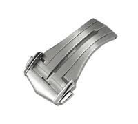 GVGMTAEAVZ Boucle déployante Papillon en Acier Inoxydable Massif de 18 mm, Compatible for Les Bracelets de Montre for Omega Seamaster Lrather en Caoutchouc Fermoir de Montre