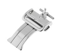 GVGMTAEAVZ Bracelet de Montre en Acier Inoxydable for Boucle Papillon et Fermoir déployant en Cuir, 18 mm, 20 mm Fermoir de Montre(18mm)