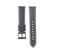 GVGMTAEAVZ Bracelet de Montre en Tissu imperméable 18 mm, 19 mm, 20 mm, 22 mm, for dégagement Rapide, Accessoires de Ceinture Fermoir de Montre(Black wh Line 2,22mm)