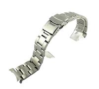 GVGMTAEAVZ Bracelet de Rechange en Acier Inoxydable Massif 20 mm/22 mm, Boucle déployante incurvée, Accessoire de Montre for Hommes Seiko Fermoir de Montre(C,22mm)