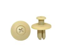 GVGMTAEAVZ Clip de voiture 8 mm, vis fixation for garde-boue, pare-chocs, coffre, blanc, gris, beige, plastique, goupille for pousser, rivet universel Fixations automobiles(50Pcs Beige)
