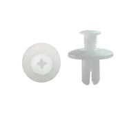 GVGMTAEAVZ Clip de voiture 8 mm, vis fixation for garde-boue, pare-chocs, coffre, blanc, gris, beige, plastique, goupille for pousser, rivet universel Fixations automobiles(50Pcs White)