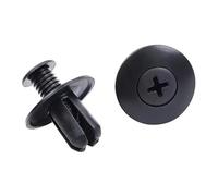 GVGMTAEAVZ Clips de fixation for garde-boue voiture 8 mm, for vis for pare-chocs, coffre, gris, blanc, beige, plastique, rivet universel Fixations automobiles(50Pcs Black)