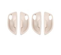 GVGMTAEAVZ Convient for BMW Série 5 F10 2013-2018 2011-2016 LHD RHD Poignée intérieure de porte voiture, garniture remplacement Poignée de porte intérieure(4 pcs Beige White)