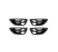 GVGMTAEAVZ Couvercle de poignée de porte intérieure de voiture, compatible for BMW Série 5 F10 F11 520i 523i 525i Poignée de porte intérieure(Carbon pattern 4PCS)