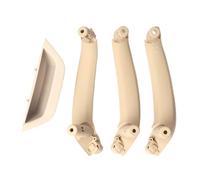 GVGMTAEAVZ Ensemble de 4 pièces d'accessoires d'intérieur de voiture, accoudoir de porte intérieure, poignée de porte, adapté for BMW X3 X4 F25 F26 2010-2016 Poignée de porte intérieure(LHD Beige Set)