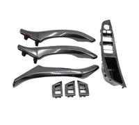 GVGMTAEAVZ Ensemble de 7 poignées de porte intérieures en fibre de carbone for BMW Série 5 F10 F11 520i 523i 525i 528i 530i 535i Poignée de porte intérieure(RHD Assembly Set)
