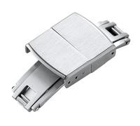 GVGMTAEAVZ Fermoir de Bracelet de Montre en Acier Inoxydable 304 16 mm, 18 mm, 20 mm for Bracelet CTS, Boucle déployante en métal, Boucle Papillon for Double clic réglable Fermoir de Montre(18mm)