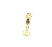 GVGMTAEAVZ Fermoir déployant en Acier Inoxydable 316L for Omega 16 mm, 18 mm, 20 mm, Argent, Rose, doré, Noir Fermoir de Montre(Gold Style 1,18mm)