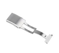 GVGMTAEAVZ Fermoir en Acier Inoxydable 316L Massif for Bracelet for Seiko 18, 20 et 22 mm, Boucle déployante allongée, Double Pression, Bouton Papillon, Accessoires Fermoir de Montre(C8,18mm)
