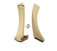 GVGMTAEAVZ Garniture de poignée porte intérieure avant gauche droite, noir et beige, for BMW Série 3 E90 E91 316 318 320 325 328i 2005-2012 Poignée de porte intérieure(Handle Kit beige R)