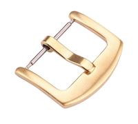 GVGMTAEAVZ Lot de 20 Boucles de Bracelet de Montre en métal, fermoirs en Acier Inoxydable, 18 mm, 20 mm, 22 mm, 24 mm, Argent, Noir, Or, Accessoires Fermoir de Montre(Gold Brushed,22mm)