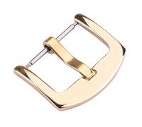 GVGMTAEAVZ Lot de 20 Boucles de Bracelet de Montre en métal, fermoirs en Acier Inoxydable, 18 mm, 20 mm, 22 mm, 24 mm, Argent, Noir, Or, Accessoires Fermoir de Montre(Gold Polished,22mm)