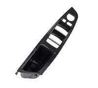 GVGMTAEAVZ Poignée de porte intérieure voiture en fibre carbone, conduite for gauche, adaptée la BMW Série 5 F10 F11 520d 525d 530d 535i Poignée de porte intérieure(Carbon-LHD-1)