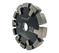 GVHAKG Dents de protection Tuck Point Lame de scie diamantée pour couper à sec du béton rainuré moyennement dur, largeur de segment 16 mm, hauteur de segment 10 mm (120 x 16 x 22,23 mm)