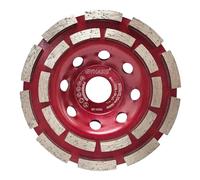 GVHAKG Meule diamantée 125 mm × 22,23 mm, double rangée pour béton, pierre, pierre naturelle, colle à carrelage, granit et maçonnerie