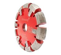 GVHAKG Tuck Point Lame de scie diamant pour chauffage au sol, sols en béton très durs et enlèvement, hauteur de segment 12 mm, coupe sèche de qualité supérieure (120x16x22.23 mm)