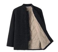 GVILTY Hiver Chaud Épais Jacquard Tang Costume De Vêtements Traditionnels Chinois Manches Longues, Hommes Vêtements Kung Fu Tops Art Martial Uniforme Aile Chun Veste black-XL