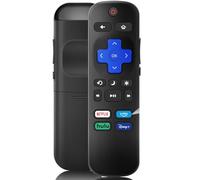 Gvirtue Télécommande de rechange pour TV Roku TCL/Hisense/Onn/Insignia/Sharp/Westinghouse/Element/JVC Roku Smart TV, télécommande universelle TV avec Netflix/Disney+/Hulu/Prime Video