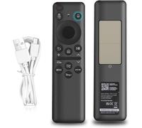 Gvirtue Télécommande vocale solaire compatible avec Samsung TV BN59-01432A - Recharge éco-solaire USB-C, recherche vocale, compatible avec les téléviseurs Samsung QLED/OLED/4K/8K Ultra Smart TV à
