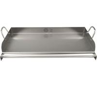 GVK ECO Plaque de gril en acier inoxydable 50cm Grille de cuisson Poêle à griller Plaque à pizza