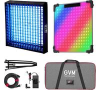 GVM 100 W opvouwbaar LED photolichtpaneel, RGB videolamp Met Softbox, 2000K-10000K studiolamp continu Licht, videolamp Met 16 soorten lichtscènes, studiolamp-videoverlichting voor fotostudioset