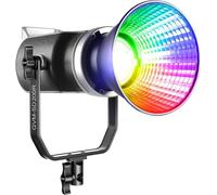 GVM 200 W RGB Lampe vidéo, éclairage COB Bicolore avec Monture Bowens et contrôle DMX, éclairage Studio pour Enregistrement de Films avec Application et 8 Effets d'éclairage, 2700K à 7500K, IRC 97+