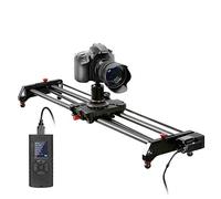 GVM 80cm Slider Caméra Motorisé,Track Dolly Slider,Slider caméra,Système de Rails avec accélérateur motorisé et Prises vidéo,Follow Focus Shot, Prise de Vue panoramique à 120° - 80 cm