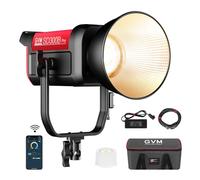 GVM Bowens Lampe vidéo LED 300 W 300 W 65000 lux/1 m Lumière Continue pour Studio vidéo, Youtube, Photo, Enregistrement vidéo, CRI97+, 12 Effets, 2700 K-6800 K Lumière vidéo DMX/Application
