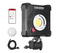 GVM F500B AIO Lampe vidéo LED bicolore 500 W, lampe de studio COB avec contrôle APP/DMX, support Bowens, 2700 K-6800 K 26000 lux/1 m CRI97+, éclairage e sortie continue pour photographie et