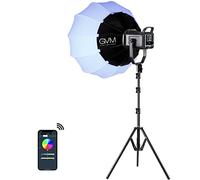 GVM Kit D'éclairage Vidéo RGB 150 W, 2700 K ~ 7500 K, Lampe Vidéo LED Bicolore, Kit D'éclairage de Studio de Photographie avec Lanterne Softbox et Support, Kit d'éclairage à Sortie Continue, CRI 97+