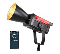 GVM Lampe vidéo LED 500 W - Lampe COB professionnelle avec IRC/LUM 97+, 2700 K-6800 K CCT, 227040 Lux@1 m, 12 effets dynamiques, montage Bowens et contrôle par application, idéal pour la production