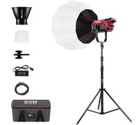 GVM Lampe vidéo LED avec Lanterne Softbox 200 W LED 200 W Lumière Continue Photographie Bowens 2700 K ~ 6800 K Lampe vidéo pour Studio Photo Youtube Film 45400 lux/1 m 12 Effets de lumière Lumière