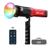 GVM PD60C Lampes de studio RVB pour éclairage de photographie COB, lumière vidéo LED portable 60 W pour photographes en forme de lampe de poche portable, projecteur pour contrôle par application,