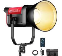 GVM PRO SD200B Lampe Vidéo LED COB Bowens 200 W Contrôle DMX, Éclairage Vidéo LED 2700K-6800K pour Photographie en Studio, 12 Effets de Scène Lumineuse, Lumière de Film