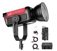 GVM Pro SD500B Lampe vidéo LED 500 W, lumières de Studio avec Support Bowen, kit d'éclairage de Photographie 61600 lux/1 m, lumière vidéo à Sortie Continue avec contrôleur, CRI 97+, 2700-6800K