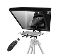 GVM Téléprompteurs pour iPad, tablette, appareil photo reflex numérique, kit de téléprompteur portable de 45,7 cm avec télécommande et application, constructions en aluminium massif, spectroscope