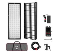 GVM Z200B Lumière vidéo LED Flexible Bicolore 200 W, 2700 K - 6800 K, Panneau Lumineux 12 × 36" avec boîte à lumière et Grille en nid d'abeille, contrôle par Application (Bluetooth), Design ZipTile