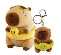 GVMJHYK Animal en Peluche Capybara, Poupée en Peluche Capybara, Animal Jouet Doux pour Enfants, d'anniversaire Peluche Mignonne Animal en Peluche Capyb-Ara, Jouet Cadeau pour Fille Garçon, 2pcs